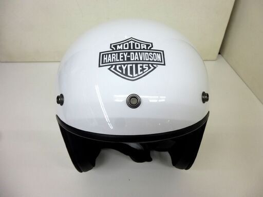 ヘルメット シールド無し ホワイト サイズL　59ｃｍ ショウエイ SHOEI ハーレー ダビッドソン ロゴ ジェット 中古☆ Pay