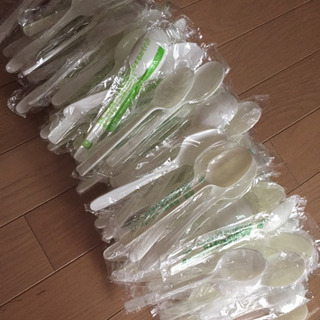 大きめプラスチックスプーン 100本