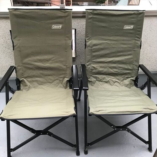 【交渉中】コールマン レイチェア 2脚 フォールディングテーブルセット