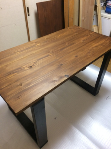 大特価 新品 手作り W120サイズ ヴィンテージ調ダイニングテーブル 近場配送無料