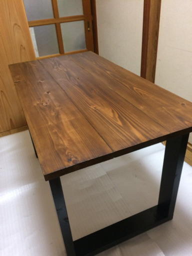 大特価 新品 手作り W120サイズ ヴィンテージ調ダイニングテーブル 近場配送無料