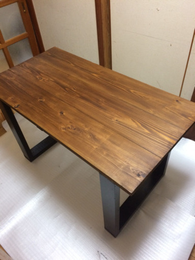 大特価 新品 手作り W120サイズ ヴィンテージ調ダイニングテーブル 近場配送無料