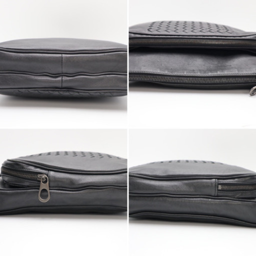 《BOTTEGA VENETA/イントレチャート ショルダーバッグ》ブラック 美