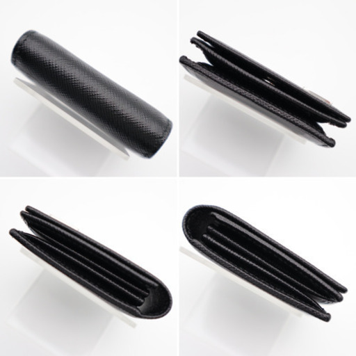 《PRADA/サフィアーノ エナメルメタル トライアングルロゴ  Sランク》