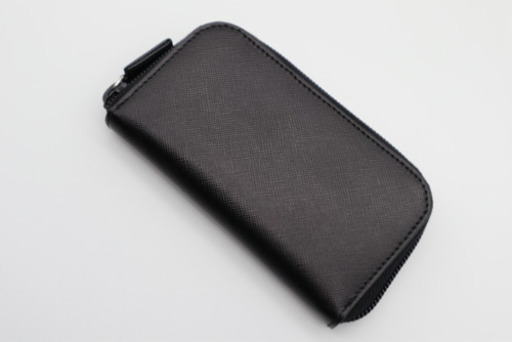 《PRADA/サフィアーノ ラウンドファスナーキーケース》Sランク 未使用品 美
