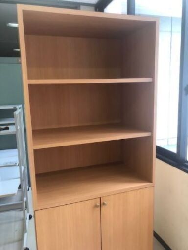 木目調　本棚など2連をそれぞれで販売　オフィスや多目的ルームに最適