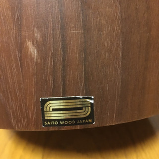 【引き渡し終了】⭐️ ゴミ箱　saito wood 木製　ウォールナット）ダストボックス　の画像