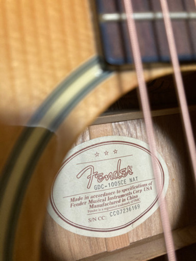 FENDER GDC-100 NAT 　フェンダー　ギター