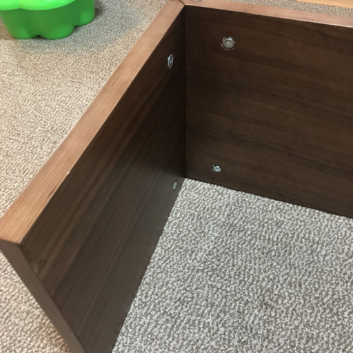 無印良品　コの字の家具　ウォールナット