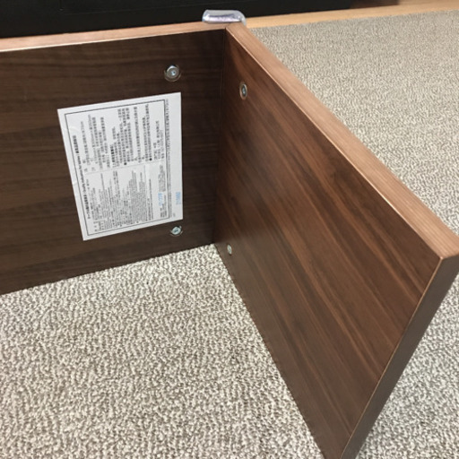 無印良品　コの字の家具　ウォールナット