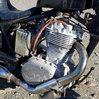 発送可★スズキ サベージ650 稀少！ 書付きジャンクレストアベース エンジン販売可能★交換下取り上取り可札幌の画像