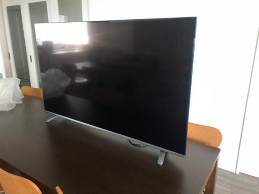 美品☆55型フレームレス4k対応液晶テレビ　