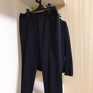 夏用　ストライプ　スーツ　3点セットの画像