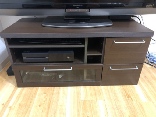 ニトリ　テレビ台　ブラウン