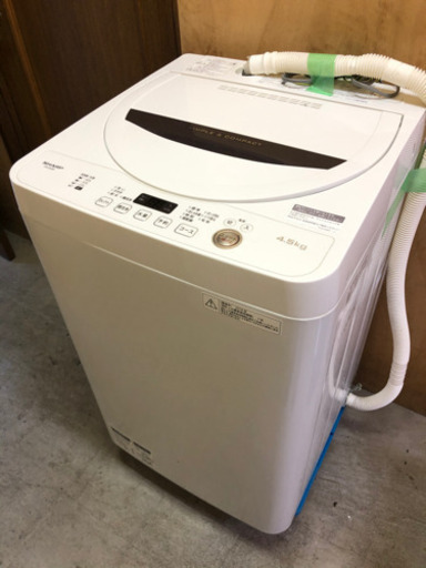 【美品】シャープ　全自動洗濯機2018年製