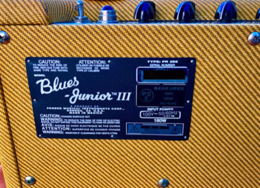 フェンダー真空管アンプ Tweed Fender Blues Junior3