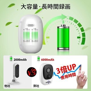 新品・未使用 最新充電池式・完全無線ネットワークカメラの画像