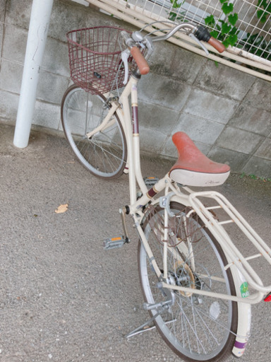 fiona 自転車　ブラウン、ホワイト