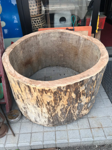 丸太、切り株、丸太の切り抜き、自然木、ガーデニングテーブル、90センチ丸太