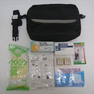 防災セット【未使用】①帰宅支援セット+②LEDバームラジオ