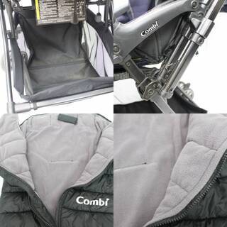 882)Combi コンビ ベビーカー メチャカルハンディ オート4キャス compact エッグショックHG マルチフィットフットマフ セット売りの画像
