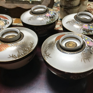 大正　九谷焼セット　の画像