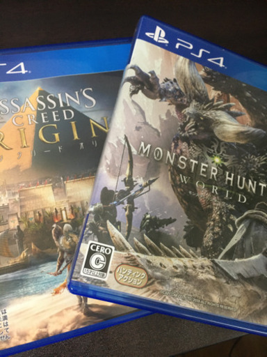 【交渉中】PS4 本体セット&人気ソフト2種モンハンアサシン