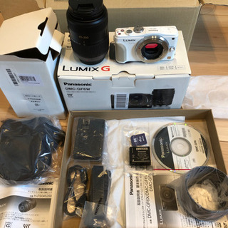 ボディ美品+未使用レンズ】LUMIX DMC-GF6 Wifi 自撮りSDカード付き