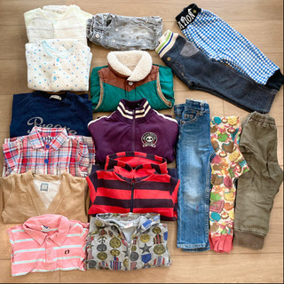 【お譲り先決まりました】男の子	秋冬物　子供服まとめ売り　80〜95 ☆ 16着の画像