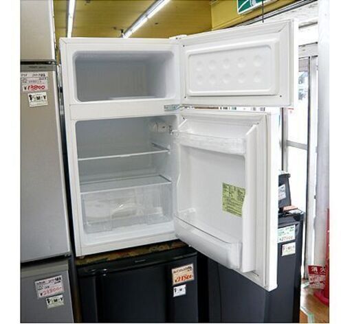 札幌【2ドア冷蔵庫 ハイアール 85L 2015年製】直冷式 JR-N85A 幅474mm 冷凍冷蔵庫 Haier 100L以下クラス 本郷通店