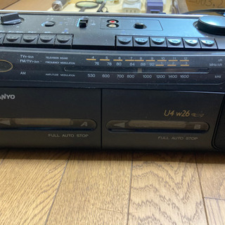 Wカセットラジカセの画像
