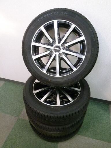 OODYEAR グッドイヤー 165/65R15 15インチ 2019年製 タイヤ4本セット ユーロスピード ホイール付き 15×4 1/2J ET45