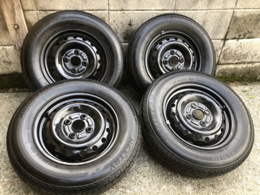 ダイハツ純正　鉄チン13インチ　タイヤホイールセット