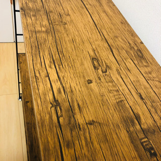 超美品 ウッドシェルフ オープンラック 木目調の画像