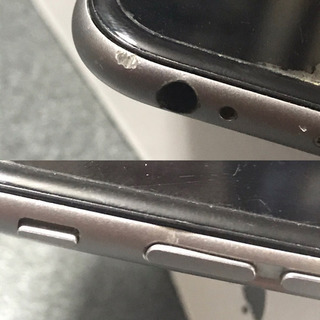 【値下げしました】iPhone 6 16GB スペースグレイ au バッテリー新品交換済の画像