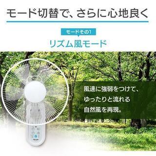 壁掛け扇風機 壁掛け 扇風機 リモコン タイマー付き テクノス おしゃれ IR-WF30R TEKNOS (D

の画像