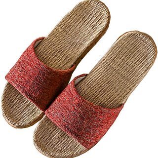 【新品】【全6色】レディース メンズ ルームシューズ 夏春 スリッパ 室内履き 静音で軽量 麻 可愛い 滑り止め 来客用 部屋用 ギフトの画像