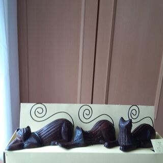 クロネコヤマト ノベルティグッズ & 木彫りの写真ホルダー3個セット （オマケ付き）の画像