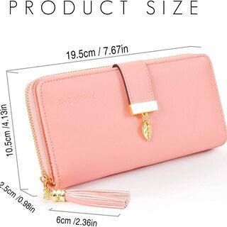 【新品】長財布 レディース カードケース 小銭入れ 磁気防止 大容量 PUレザー スマホ入れ可の画像