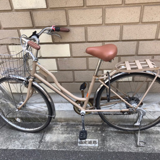 中古子供自転車1891 24インチ 7段ギヤ ハンドルライト アルミ