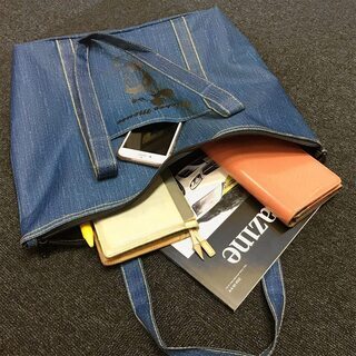 【新品】【ディズニー】 ミッキーマウス デニム調トートバッグ レディス ファスナーあり A4対応 大容量の画像