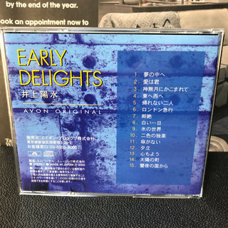 【希少】 EARLY DELIGHTS アーリー ディライツ　井上陽水の画像