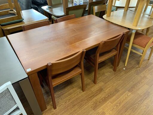 shirakawa ダイニング5点セット　無垢材　KEYUCA取扱　売場展開中！！！