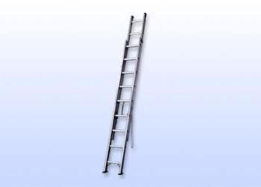 ■2543■愛知・引取限定■ハセガワ アルミ製2連はしご 長谷川工業 HC2-51 全長5m17cm 脚立