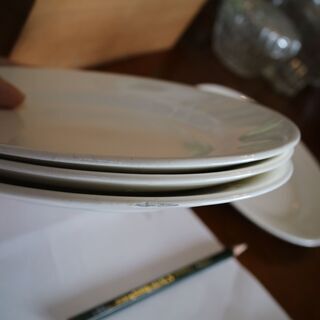 【白い皿】無地 12枚セット カレー皿 スープ皿 サラダ皿の画像