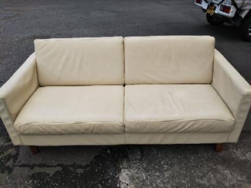 SALE［フェイクレザー3Pソファー］：リサイクルショップヘルプ