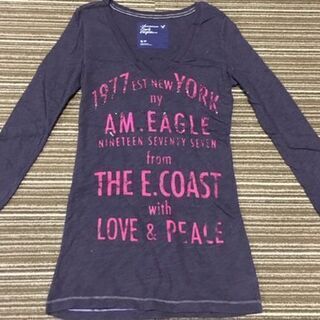 【美品】アメリカンイーグル カットソー　Mサイズ相当