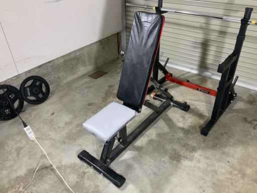 バーベル100kg ダンベル30kg ラック ベンチなど