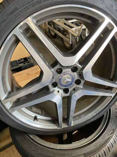 ベンツs400  アルミホイール　バリ山