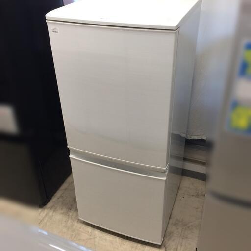 J384 6か月保証付き！ SHARP シャープ ノンフロン冷凍冷蔵庫 つけかえどっちもドア SJ-D14C-W 137L ホワイト系 2017年製 クリーニング 動作確認済み